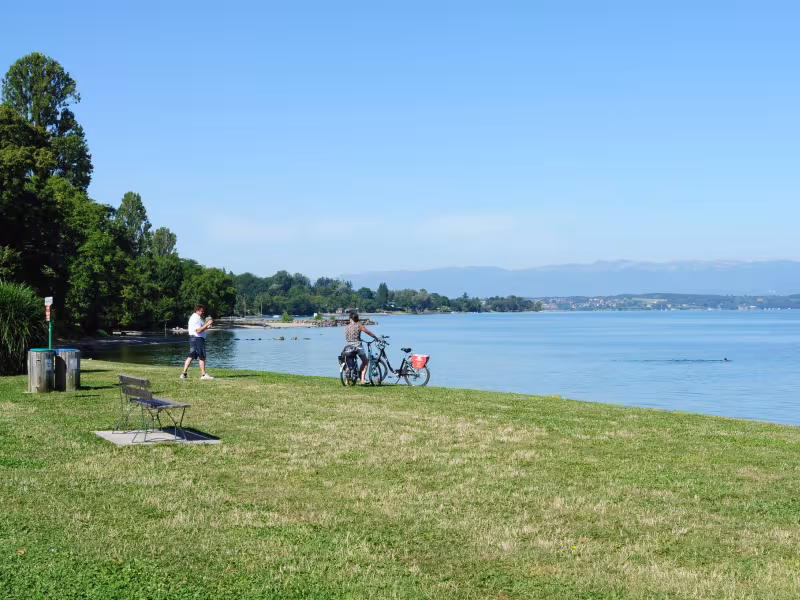 Balade à VAE sur les bords du Léman vers Thonon-les-Bains