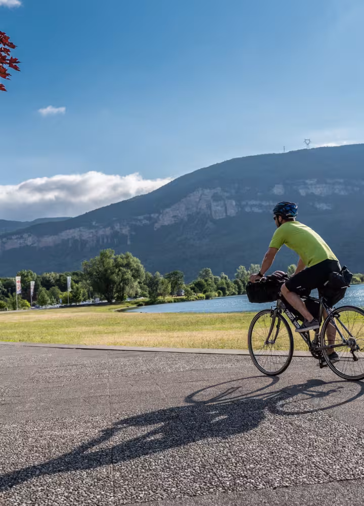 Cycliste sur ViaRhôna