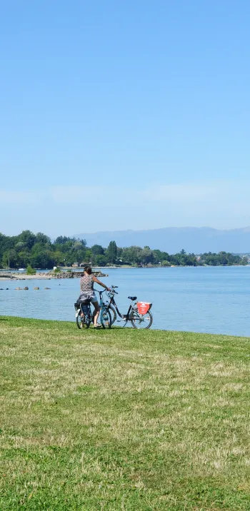 Balade à VAE sur les bords du Léman vers Thonon-les-Bains