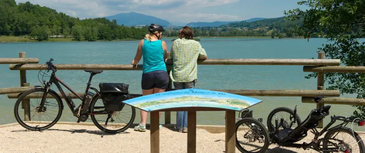 Panorama sur le Rhône à Seyssel - ViaRhôna