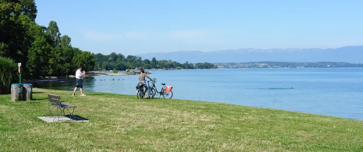 Balade à VAE sur les bords du Léman vers Thonon-les-Bains
