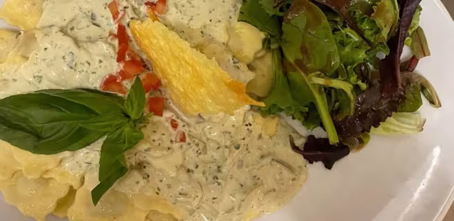 Assiette de raviolis