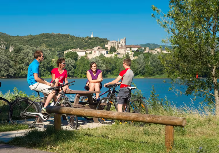 Le Rhône à Viviers en Ardèche