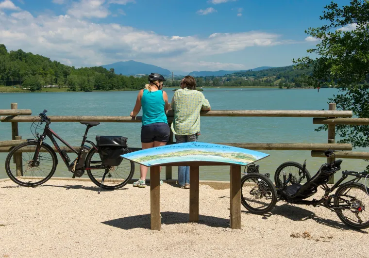 Panorama sur le Rhône à Seyssel - ViaRhôna