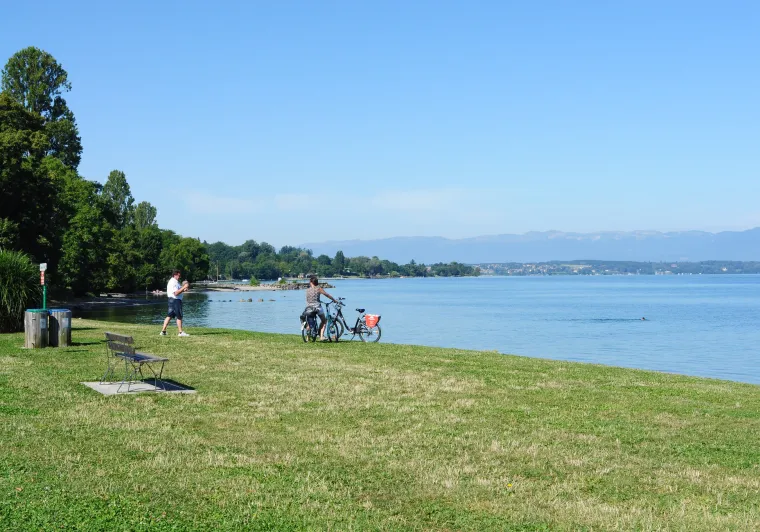 Balade à VAE sur les bords du Léman vers Thonon-les-Bains