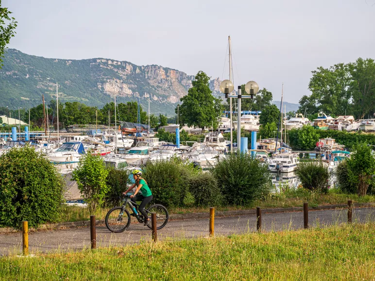 Cyclist on the ViaRhôna
