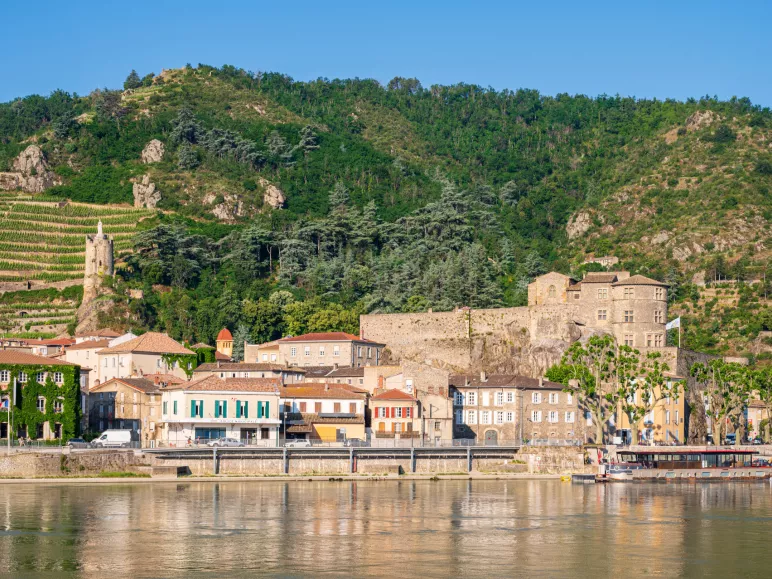 Tournon-sur-Rhône on the opposite bank